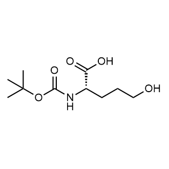 (S)-2-((tert-Butoxycarbonyl)amino)-5-hydroxypentanoic acid Chemical Structure