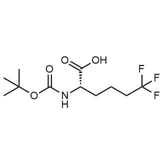 (S)-2-((tert-Butoxycarbonyl)amino)-6,6,6-trifluorohexanoic acid Chemical Structure