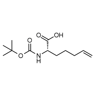 (S)-2-((tert-Butoxycarbonyl)amino)hept-6-enoic acid Chemical Structure