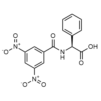 (S)-2-(3,5-Dinitrobenzamido)-2-phenylacetic acid Chemische Struktur