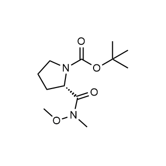 (S)-2-(N-Methoxy-N-methylcarbamoyl)pyrrolidine-1-carboxylic acid tert-butyl ester التركيب الكيميائي