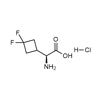 (S)-2-Amino-2-(3,3-difluorocyclobutyl)acetic acid hydrochloride Chemical Structure