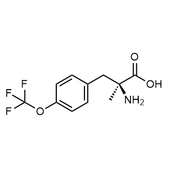 (S)-2-Amino-2-methyl-3-(4-(trifluoromethoxy)phenyl)propanoic acid التركيب الكيميائي