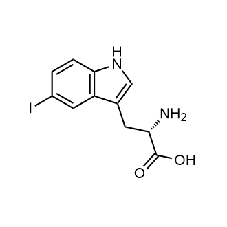 (S)-2-Amino-3-(5-iodo-1H-indol-3-yl)propanoic acid 化学構造