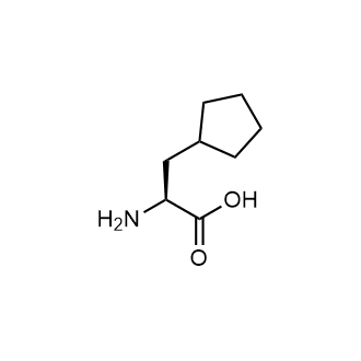 (S)-2-Amino-3-cyclopentylpropionic acid 化学構造