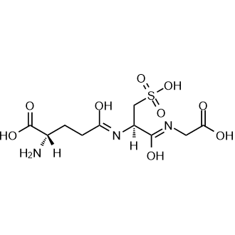 (S)-2-Amino-5-(((R)-1-((carboxymethyl)amino)-1-oxo-3-sulfopropan-2-yl)amino)-5-oxopentanoic acid Chemische Struktur