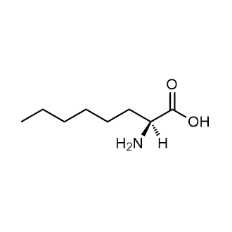 (S)-2-aminooctanoic acid 化学構造