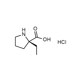 (S)-2-ethylpyrrolidine-2-carboxylic acid hydrochloride التركيب الكيميائي