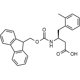 (S)-3-((((9H-Fluoren-9-yl)methoxy)carbonyl)amino)-4-(o-tolyl)butanoic acid 化学構造