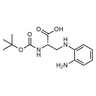 (S)-3-((2-Aminophenyl)amino)-2-((tert-butoxycarbonyl)amino)propanoic acid Chemische Struktur