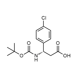 (S)-3-((tert-Butoxycarbonyl)amino)-3-(4-chlorophenyl)propanoic acid Chemical Structure