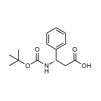 (S)-3-((tert-Butoxycarbonyl)amino)-3-phenylpropanoic acid Chemical Structure