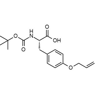 (S)-3-(4-(Allyloxy)phenyl)-2-((tert-butoxycarbonyl)amino)propanoic acid 化学構造