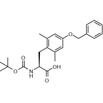 (S)-3-(4-(Benzyloxy)-2,6-dimethylphenyl)-2-((tert-butoxycarbonyl)amino)propanoic acid التركيب الكيميائي