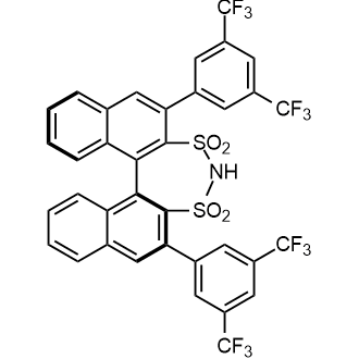 (S)-3,3'-Bis[3,5-bis(trifluoromethyl)phenyl]-1,1'-binaphthyl-2,2'-disulfonimide التركيب الكيميائي