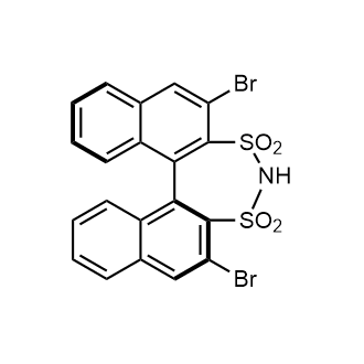 (S)-3,3'-Dibromo-1,1'-Binaphthalene-2,2'-sulfonimide Chemische Struktur