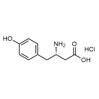 (S)-3-Amino-4-(4-hydroxyphenyl)butanoic acid hydrochloride التركيب الكيميائي