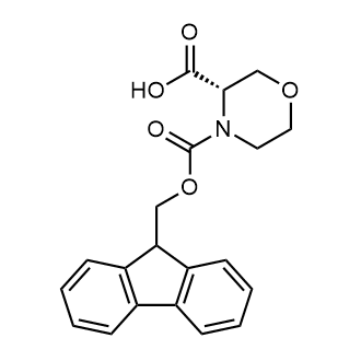 (S)-4-(((9H-Fluoren-9-yl)methoxy)carbonyl)morpholine-3-carboxylic acid التركيب الكيميائي