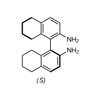 (S)-5,5',6,6',7,7',8,8'-Octahydro-[1,1'-binaphthalene]-2,2'-diamine 化学構造