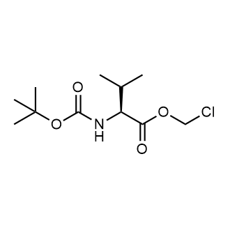 (S)-Chloromethyl 2-((tert-butoxycarbonyl)amino)-3-methylbutanoate Chemical Structure