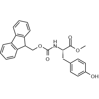 (S)-Methyl 2-((((9H-fluoren-9-yl)methoxy)carbonyl)amino)-3-(4-hydroxyphenyl)propanoate التركيب الكيميائي