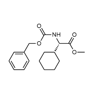 (S)-methyl 2-(((benzyloxy)carbonyl)amino)-2-cyclohexylacetate Chemische Struktur