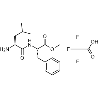 (S)-Methyl 2-((S)-2-amino-4-methylpentanamido)-3-phenylpropanoate 2,2,2-trifluoroacetate Chemical Structure