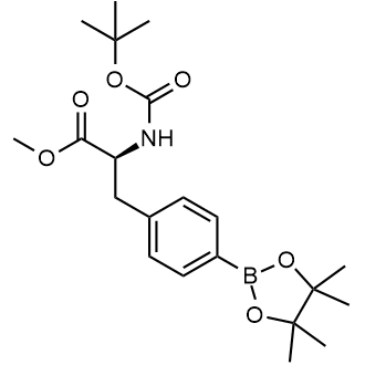 (S)-Methyl 2-((tert-butoxycarbonyl)amino)-3-(4-(4,4,5,5-tetramethyl-1,3,2-dioxaborolan-2-yl)phenyl)propanoate Chemische Struktur