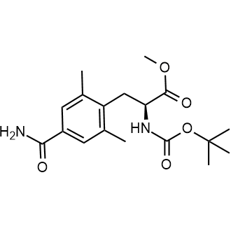 (S)-methyl 2-((tert-butoxycarbonyl)amino)-3-(4-carbamoyl-2,6-dimethylphenyl)propanoate Chemical Structure