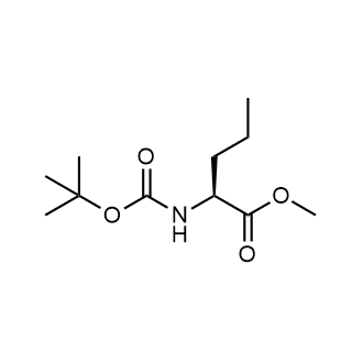 (S)-methyl 2-((tert-butoxycarbonyl)amino)pentanoate التركيب الكيميائي