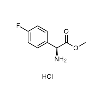 (S)-Methyl 2-amino-2-(4-fluorophenyl)acetate hydrochloride التركيب الكيميائي