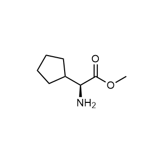 (S)-Methyl 2-amino-2-cyclopentylacetate Chemical Structure