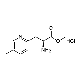 (S)-Methyl 2-amino-3-(5-methylpyridin-2-yl)propanoate hydrochloride Chemical Structure