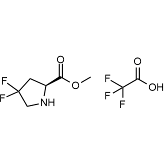 (S)-Methyl 4,4-difluoropyrrolidine-2-carboxylate 2,2,2-trifluoroacetate التركيب الكيميائي