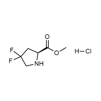 (S)-Methyl 4,4-difluoropyrrolidine-2-carboxylate hydrochloride Chemische Struktur