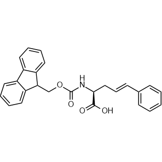 (S,E)-2-((((9H-Fluoren-9-yl)methoxy)carbonyl)amino)-5-phenylpent-4-enoic acid Chemical Structure