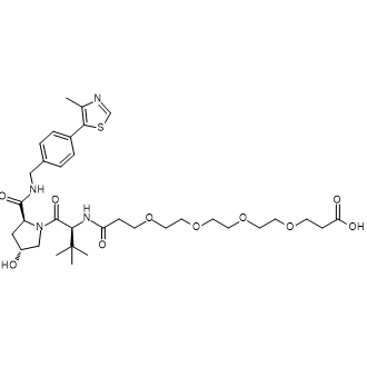 (S,RS)-AHPC-PEG4-acid Chemische Struktur