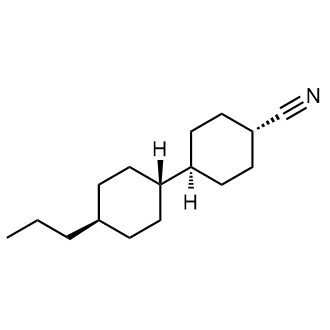 (trans,trans)-4'-Propyl-[1,1'-bi(cyclohexane)]-4-carbonitrile 化学構造