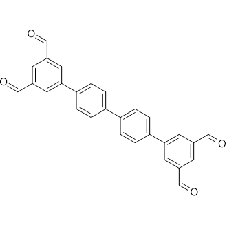 [1,1':4',1'':4'',1'''-Quaterphenyl]-3,3''',5,5'''-tetracarbaldehyde Chemical Structure