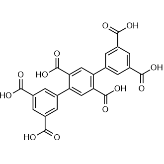 [1,1':4',1''-Terphenyl]-2',3,3'',5,5',5''-hexacarboxylic acid 化学構造