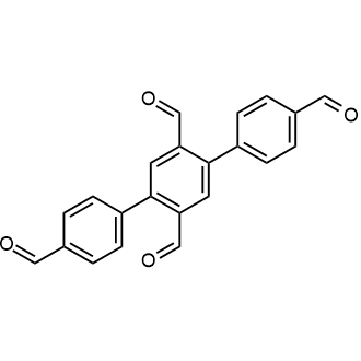 [1,1':4',1''-Terphenyl]-2',4,4'',5'-tetracarbaldehyde Chemical Structure