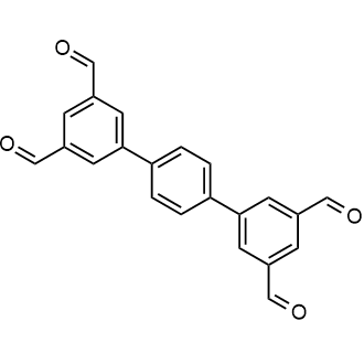 [1,1':4',1''-Terphenyl]-3,3'',5,5''-tetracarbaldehyde Chemische Struktur