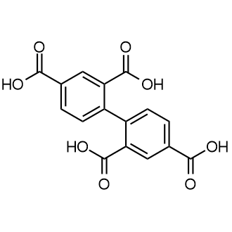 [1,1'-Biphenyl]-2,2',4,4'-tetracarboxylic acid 化学構造