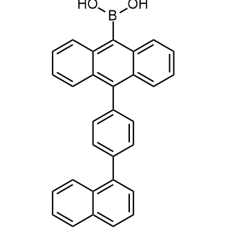 [10-[4-(Naphthalen-1-yl)phenyl]anthracen-9-yl]boronic Acid (contains varying amounts of Anhydride) 化学構造