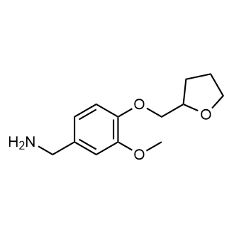 [3-methoxy-4-(oxolan-2-ylmethoxy)phenyl]methanamine Chemical Structure