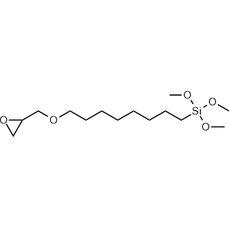 [8-(Glycidyloxy)-n-octyl]trimethoxysilane Chemical Structure