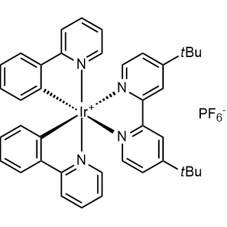 [Ir(dtbbpy)(ppy)2]PF6 Chemical Structure