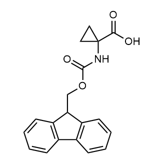 1-((((9H-Fluoren-9-yl)methoxy)carbonyl)amino)cyclopropanecarboxylic acid التركيب الكيميائي