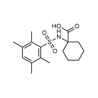 1-((2,3,5,6-Tetramethylphenyl)sulfonamido)cyclohexane-1-carboxylic acid Chemical Structure