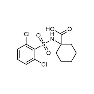 1-((2,6-Dichlorophenyl)sulfonamido)cyclohexane-1-carboxylic acid 化学構造